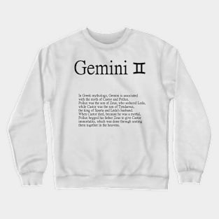 Zodiac Sign Gemini Crewneck Sweatshirt